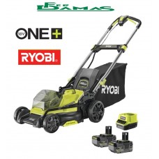 TOSAERBA 18V. RYOBI BRUSHLESS TAGLIO 40 CM. ART. RY18LMX40C-240 (2 x 4.0 Ah)